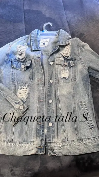 Chaqueta niña azul con capucha - miniatura 3