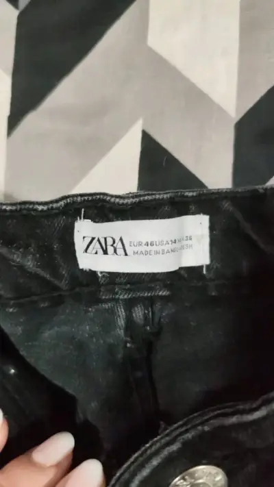 Pantalones Zara negros talla 14 - miniatura 1