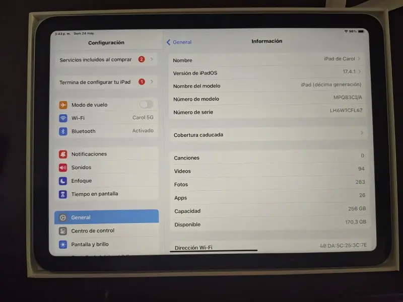 iPad plateado en caja - 6