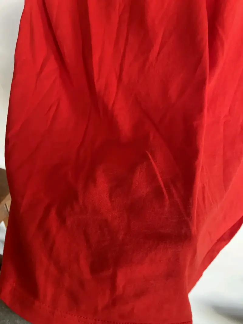 Polera roja básica Zara XL - 2