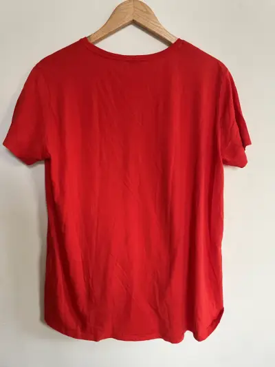 Polera roja básica Zara XL - miniatura 3