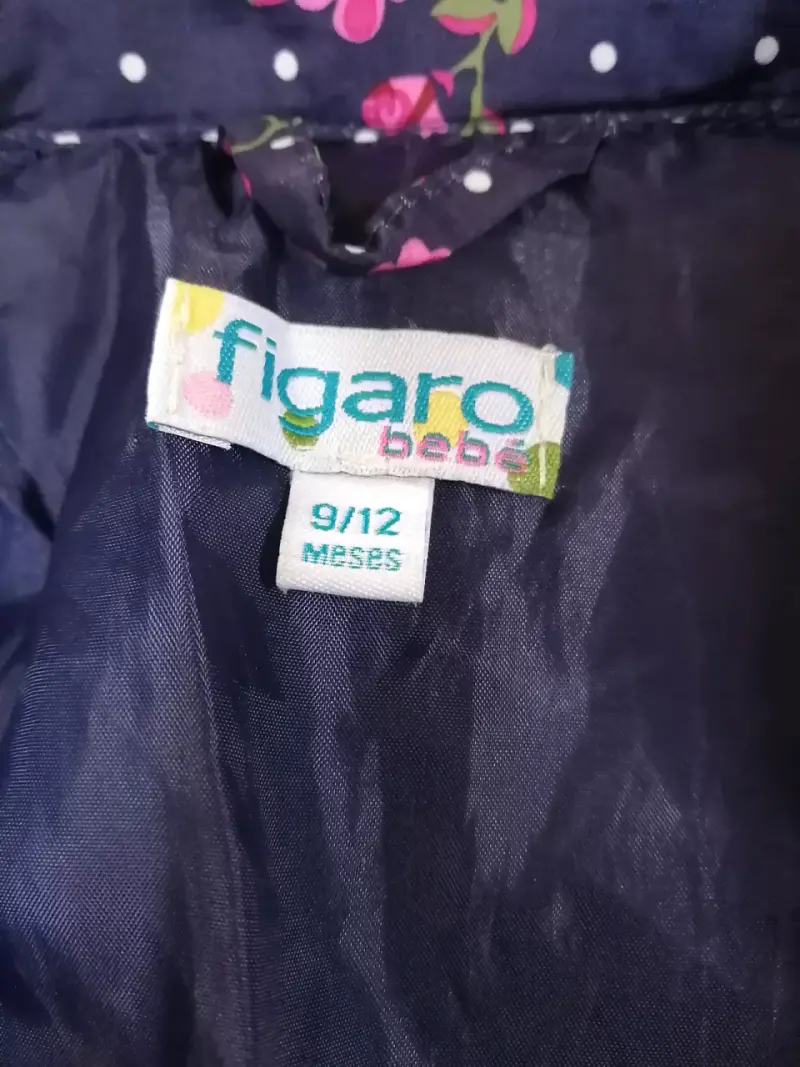 Chaqueta acolchada floral azul - 2