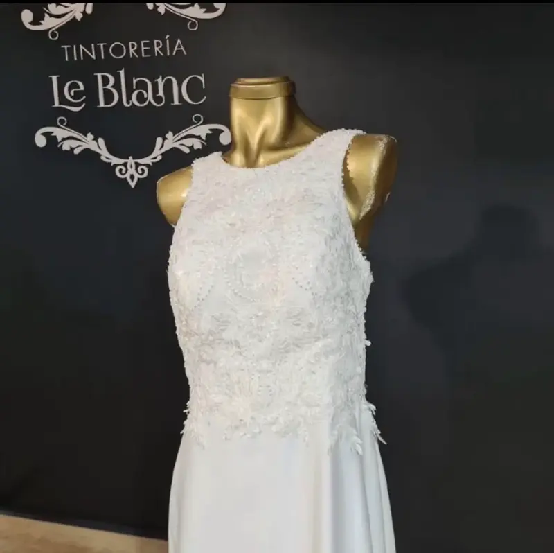 Vestido de novia blanco elegante - 2