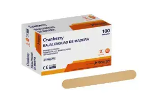Caja baja lenguas de madera x 100 Unid - 1