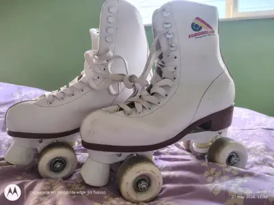 Patines blancos EuroRoller - miniatura 2