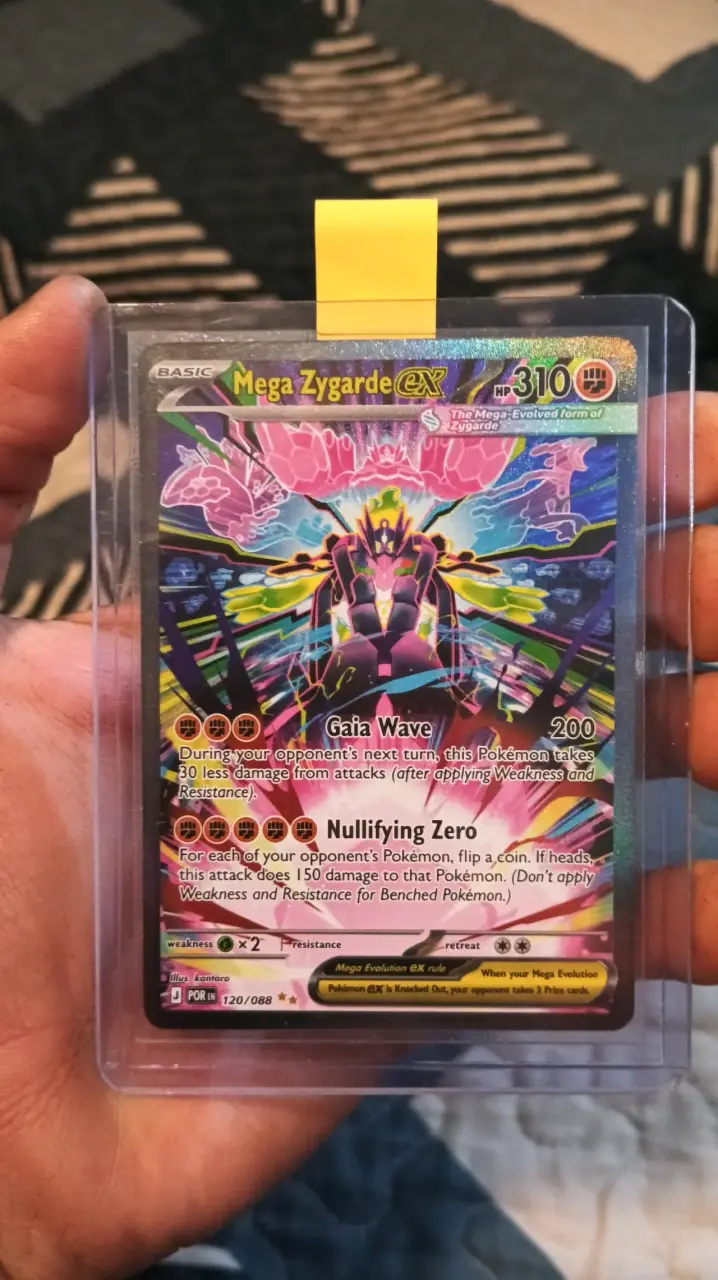 Carta Mega Zygarde EX Pokémon