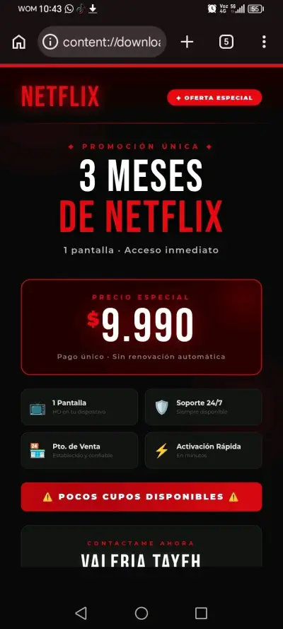 Suscripción 3 meses Netflix - miniatura 1