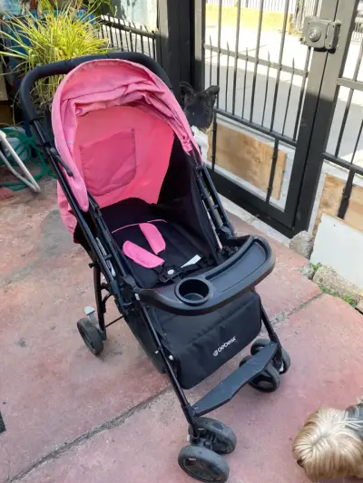 Coche de bebé rosa bebesit - miniatura 5