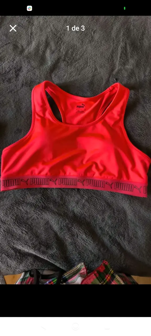 Top deportivo rojo de Puma - 1