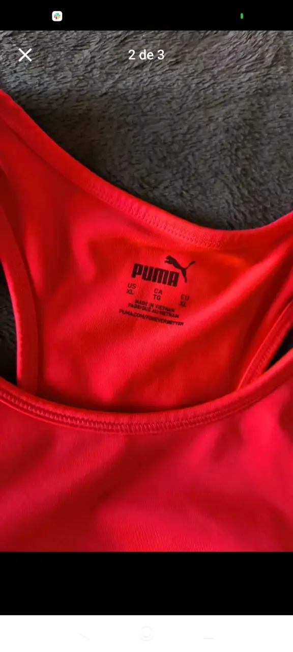 Top deportivo rojo de Puma - 2