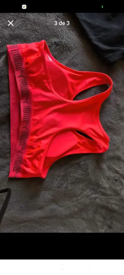 Top deportivo rojo de Puma - miniatura 3
