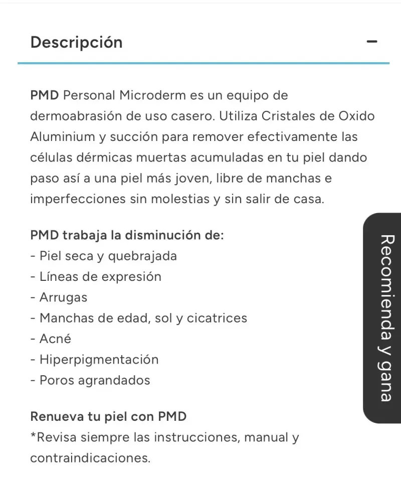 Exfoliador facial PMD original - 5