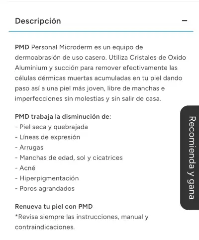 Exfoliador facial PMD original - miniatura 5