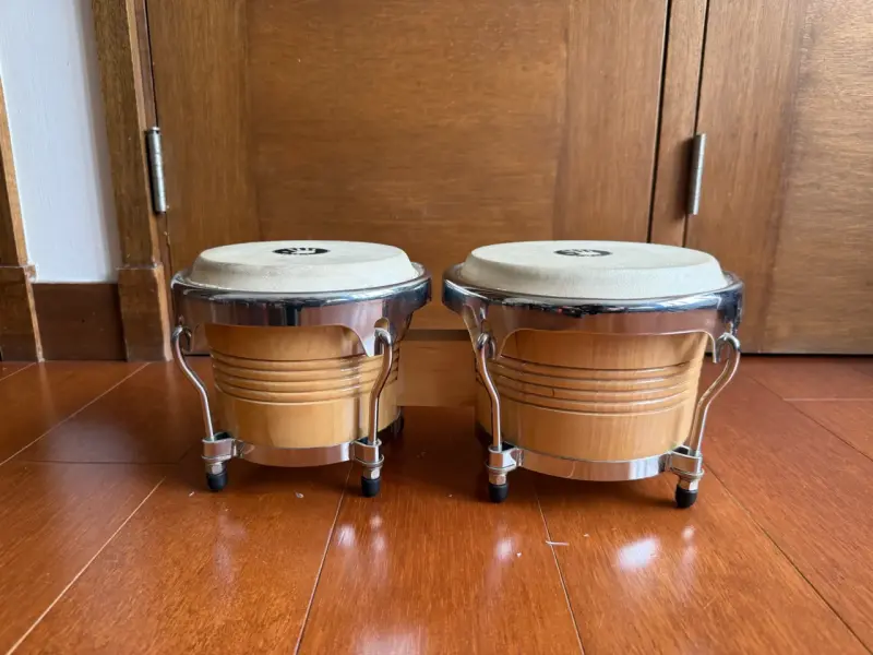 Bongos de madera y metal 6 - 7 - 1