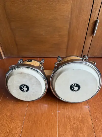 Bongos de madera y metal 6 - 7 - miniatura 3