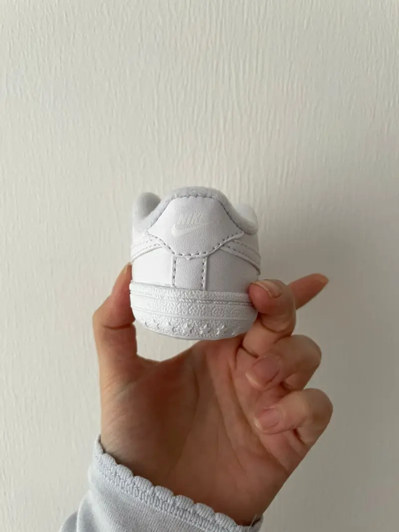 Zapatillas Nike Force 1 Crib gateadoras - 3