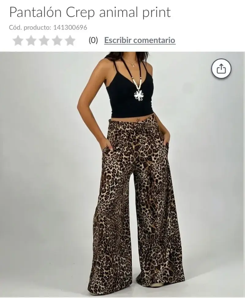 Pantalón Basement, animal print mujer