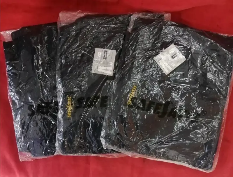 Pantalon azul cargo talla L - 1
