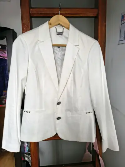 Blazer blanco elegante - miniatura 1