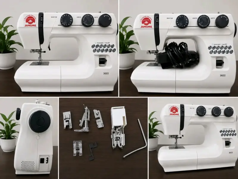 Máquina de coser Janome 3022 blanca - 1
