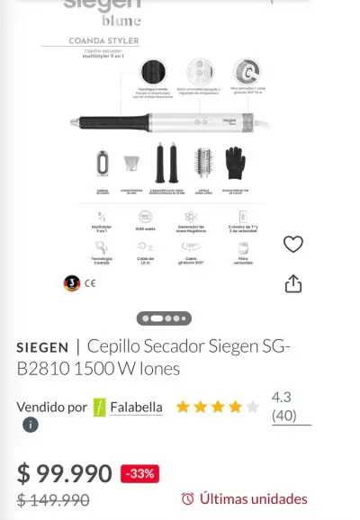 Cepillo secador multistyler 5 en 1 - miniatura 4