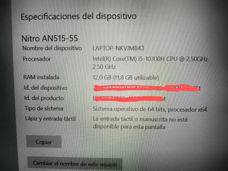 Laptop Nitro AN515-55 Intel i5 - 1