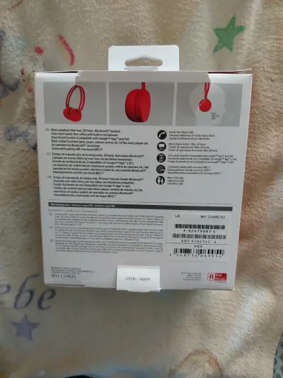 Audífonos Sony WH-CH400 rojos - miniatura 2