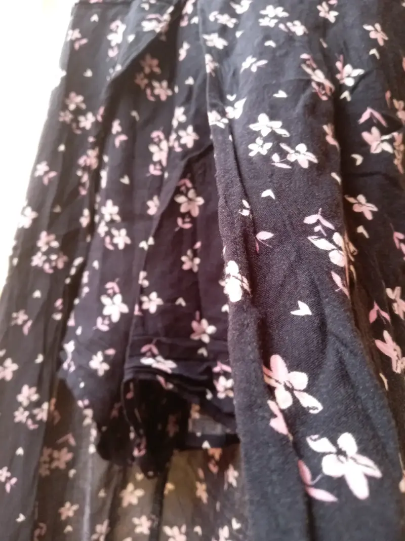 Vestido largo floral azul - 3