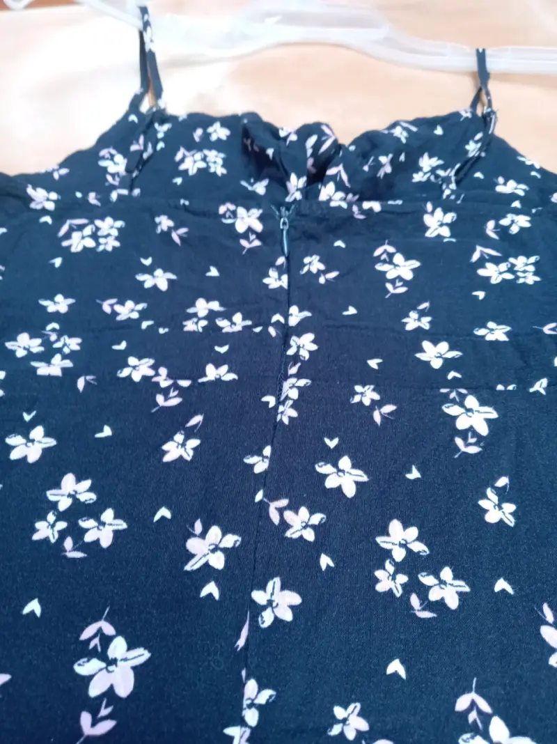 Vestido largo floral azul - 5