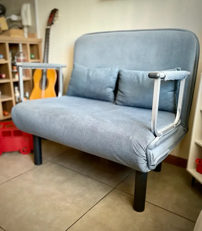SOFA CAMA EXTENDIBLE AZUL - 4