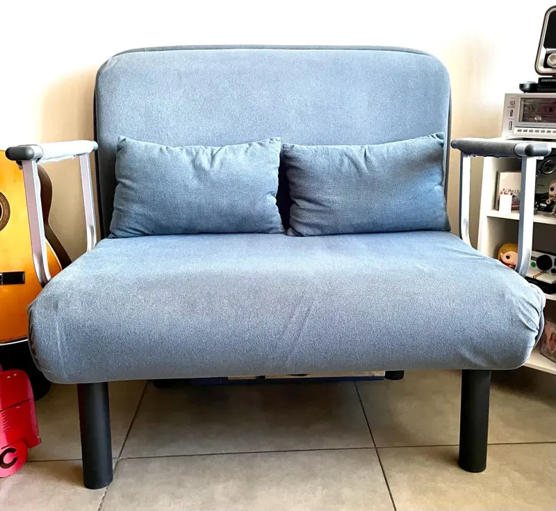 SOFA CAMA EXTENDIBLE AZUL - 5