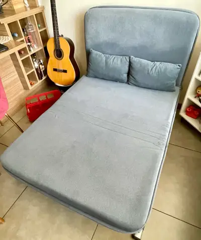SOFA CAMA EXTENDIBLE AZUL - miniatura 6