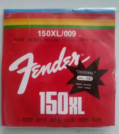 Cuerdas Fender 150XL para guitarra eléctrica .009 - miniatura 1