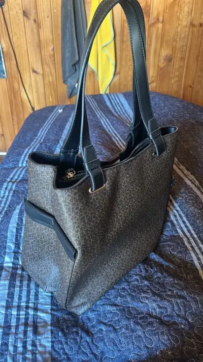 Bolso tote marrón CK - miniatura 2