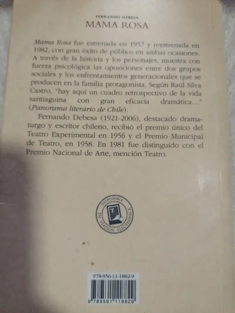 Libro 'Mamá Rosa' Fernando Debesa - 2
