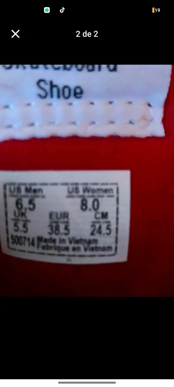 Zapatillas Vans altas rojas - 2