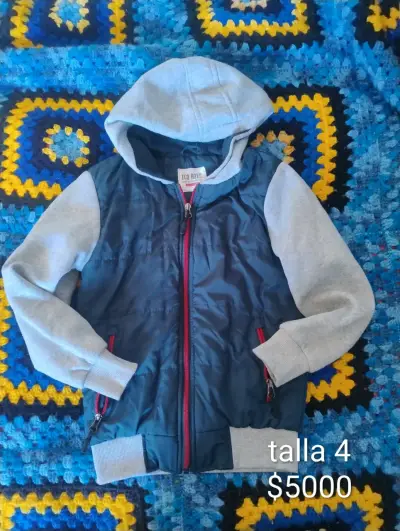 Abrigo gris talla 4 niño - miniatura 2