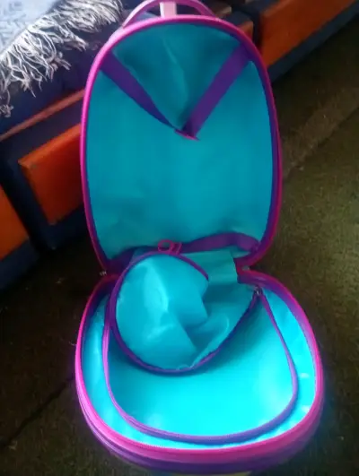 Mochila infantil azul y morada - miniatura 1