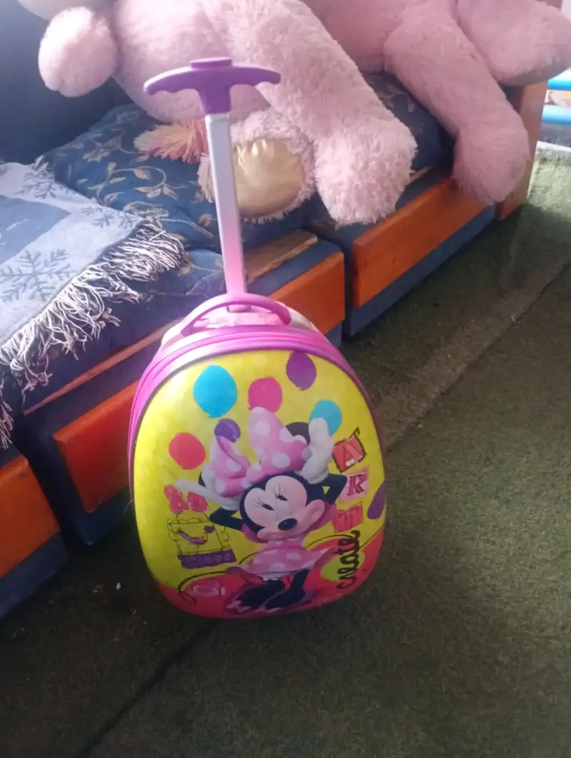 Mochila infantil azul y morada - 2