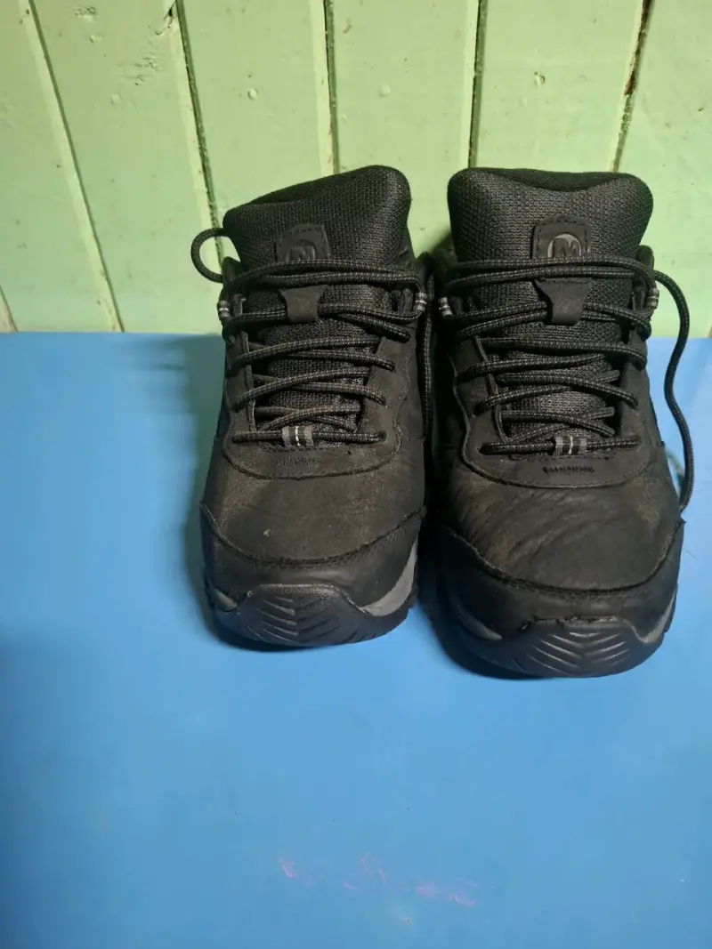 Zapatillas outdoor negras y café merrel - 3