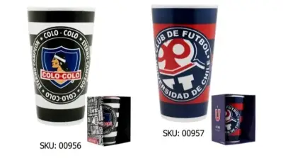 Tazón latte con logos de equipos chilenos - miniatura 2
