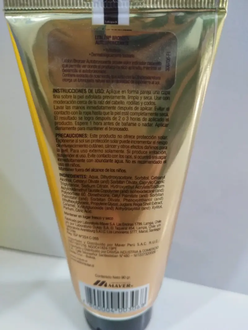 Autobronceante hipoalergénico Leblon 90gr - 2
