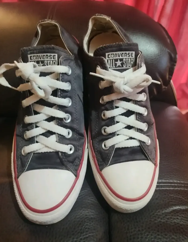 Zapatillas Converse negras satinadas