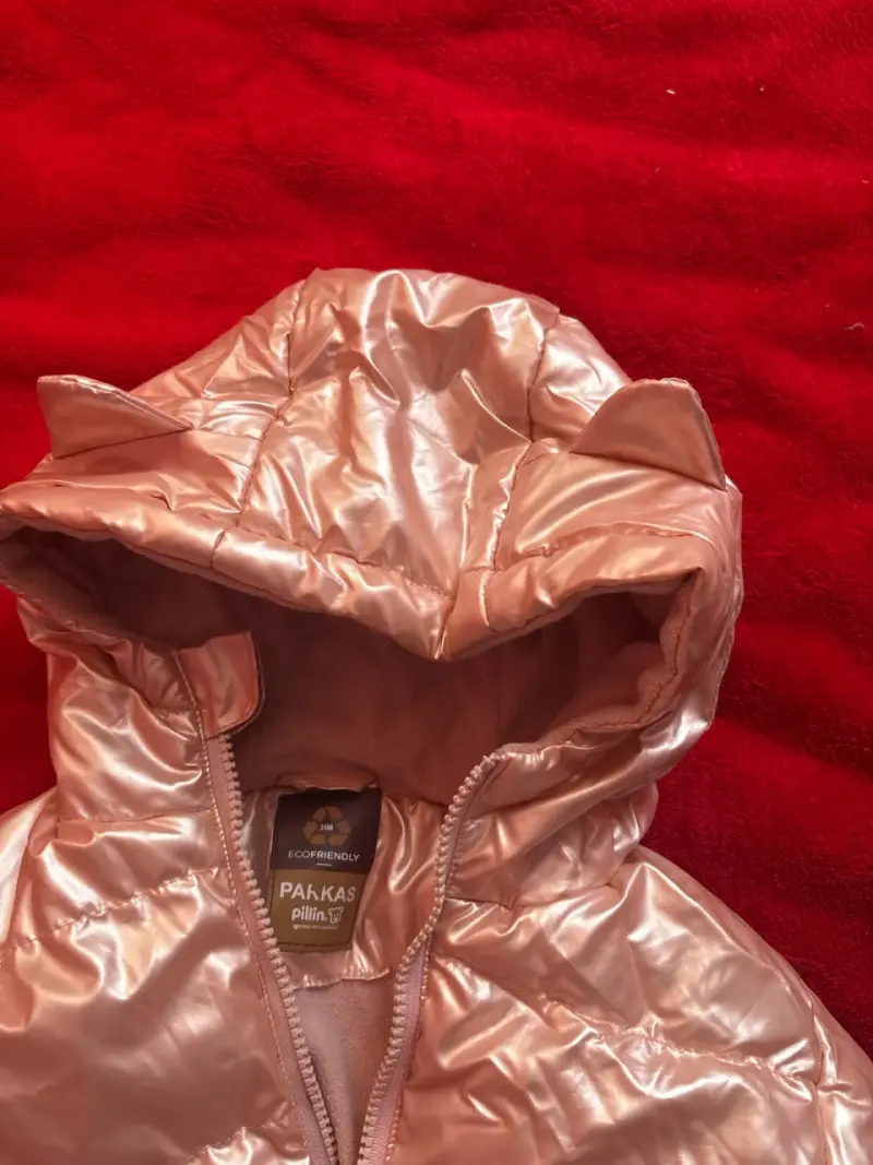 Chaqueta rosada metalizada niña - 4