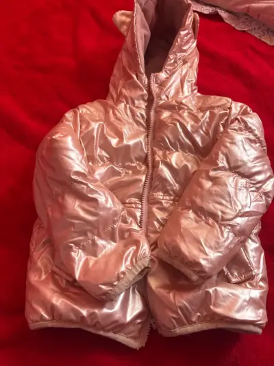 Chaqueta rosada metalizada niña - miniatura 6