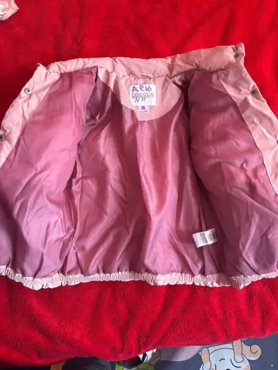 Chaqueta rosada acolchada infantil - miniatura 2