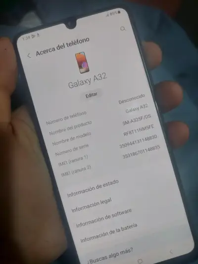 Samsung a32 gris oscuro - miniatura 3