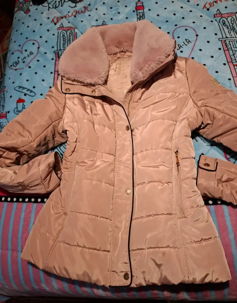 Chaqueta acolchada rosa marca Everlast,talla l - 1