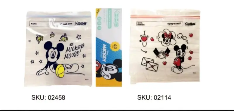 Bolsas herméticas Mickey Mouse