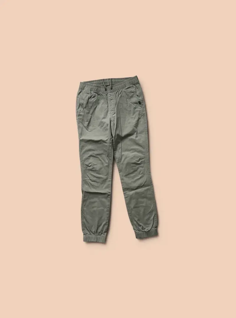 Pantalón niño, verde olivo talla 16 - 1